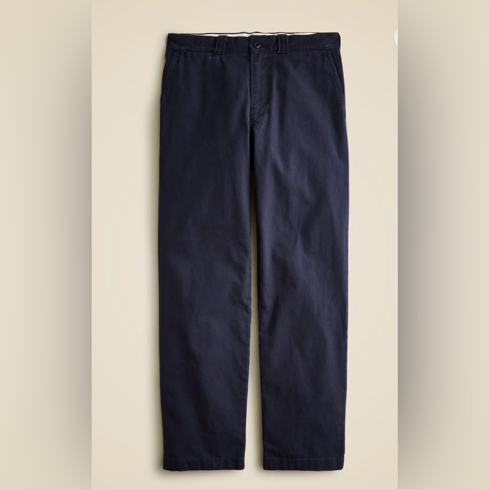 J. Crew Men's Dark Blue Chinos